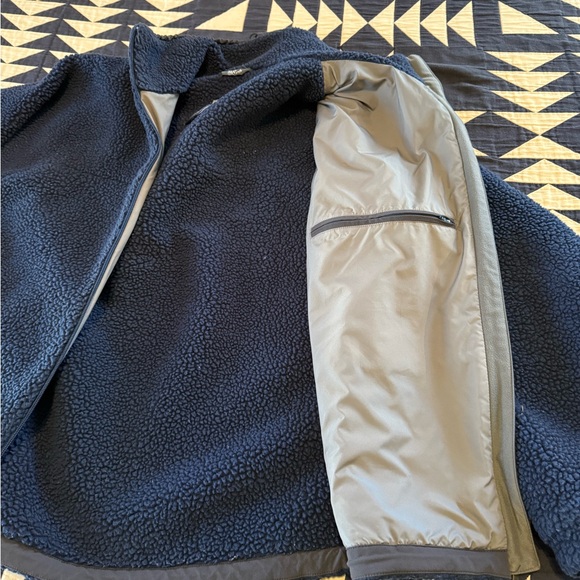 Men's Navy Vintage Rab Fleece Jacket - Picture 4 of 6